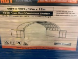 (INV70066) New Unused AGT Model ST4040C Peak Roof Container Shelter