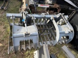 Skid steer grabble forks
