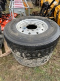 Bridgestone semi wheel w/ tires