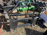 Skidloader mounted pallet forks