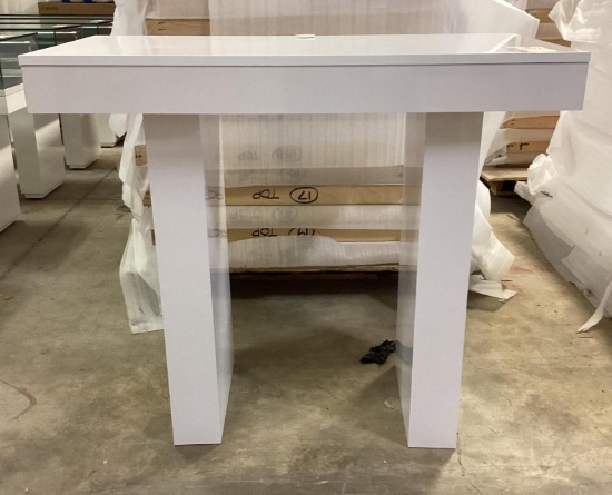 White 24" x 48" Computer Desk 41" High