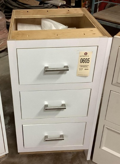 3 Drawer Vanity Base 19" Wide x 21" Deep x 34" High