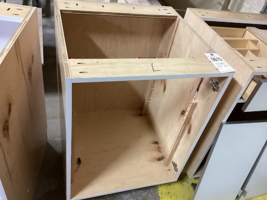 Wood Vanity With Metal Accent Fronts 24" Wide x 24" Deep x 34.5 High