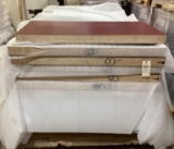 12 Smooth Maroon Interlocking Expo Booth Wall Panels 47