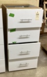 White 4 Drawer Base Cabinet 24