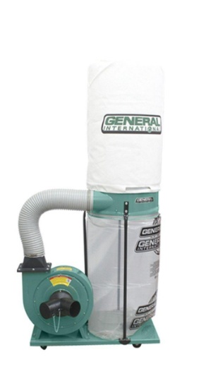 General 1... HP 14Amp Commercial Dust Collector with 2 Micron Bag (110V ) New in box