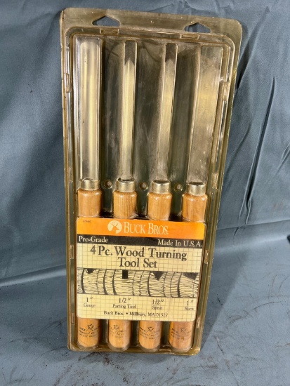 Buck Bros. 4 Piece Turning Tool set in original package