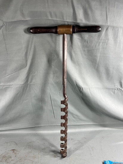 Brass Strapped Hand Auger