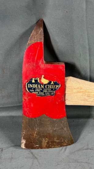 Indian Chief Fire Axe w/ sticker intact