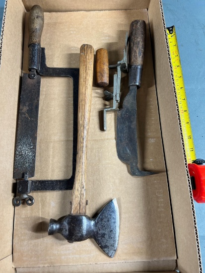 Saw, Hammer Hatchet, Cornstalk knife and more