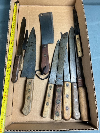 Flat of asst. vintage cutlery