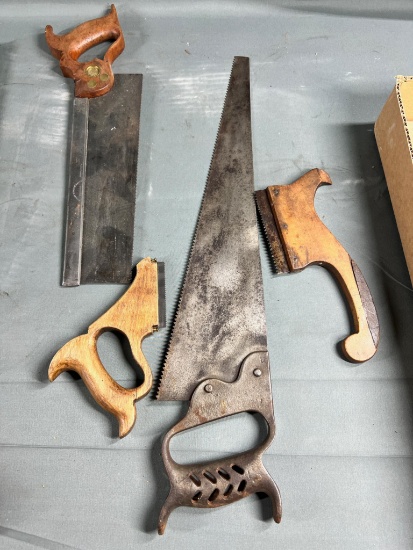4- Vintage/ Antique Handsaws