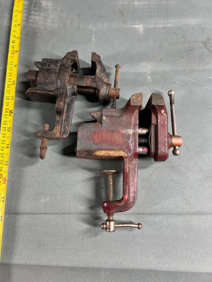 Pair of Clamp on Bench Vises