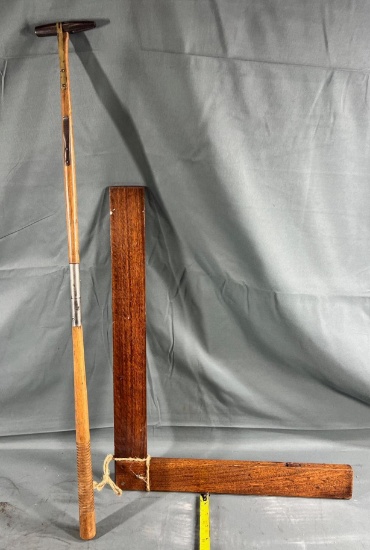 Adjustable Upholstery Hammer and Wooden Square