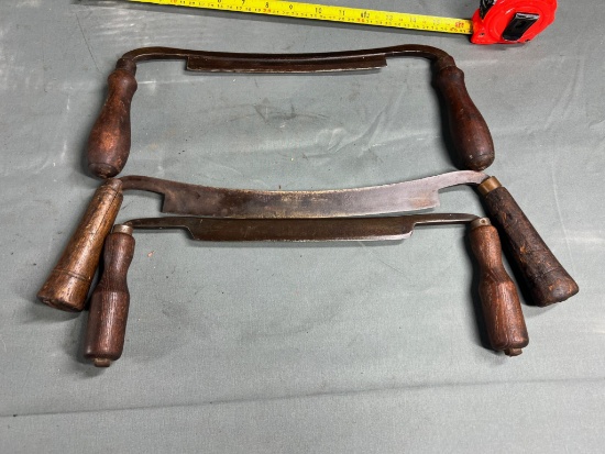 Lot of 3 antique drawknives