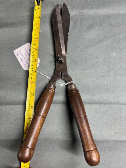 14" GARDEN SHEARS, FORGED STEEL MADE IN WESTERN GERMANY CA: 1960