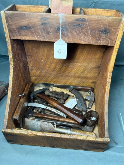 FERRIER'S TOOL BOX AND EARLY TOOLS
