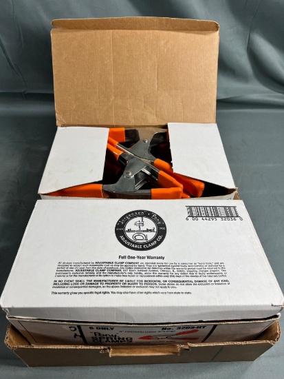2 BOXES OF 12 NEW "PONY" SPRING CLAMPS 3"x9"