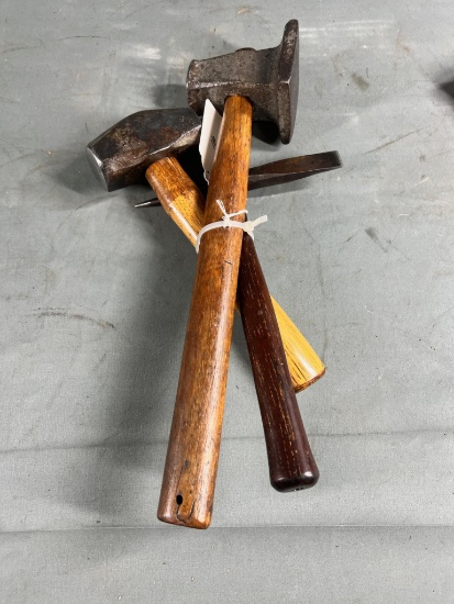 3 BLACKSMITH HAMMERS