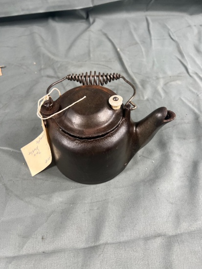 Miniature Wagner Cast Iron Tea Kettle