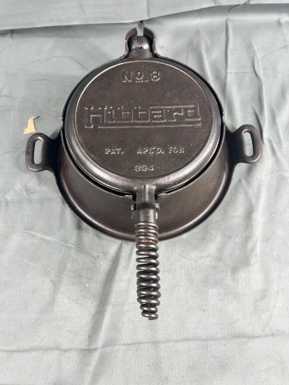 Hibbard No. 8 Cast Iron Waffle Maker w/ high base
