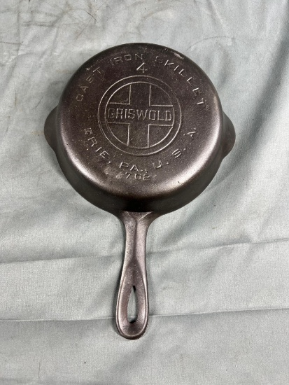 Griswold No. 4 Large Block Logo Cast Iron Skillet