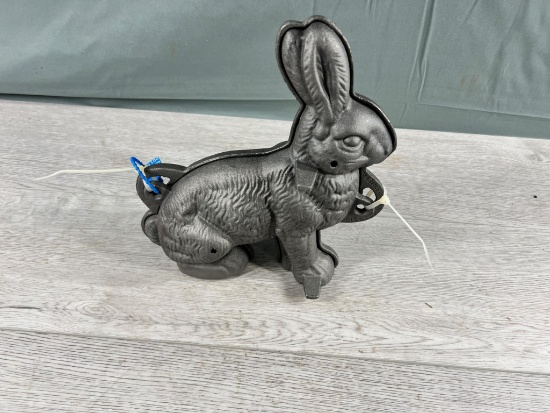 Cast Iron Rabbit Mold, marked Griswold, likely a re-cast