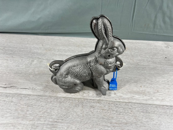 Cast Iron Rabbit Mold, marked Griswold, likely a re-cast