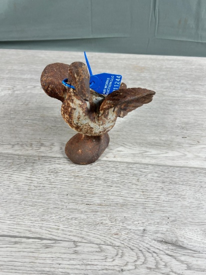 Cast Iron Goose Statue, approx 5 inches tall