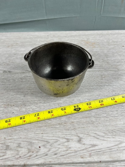 Miniature Wagner Cast Iron 3 Legged Kettle