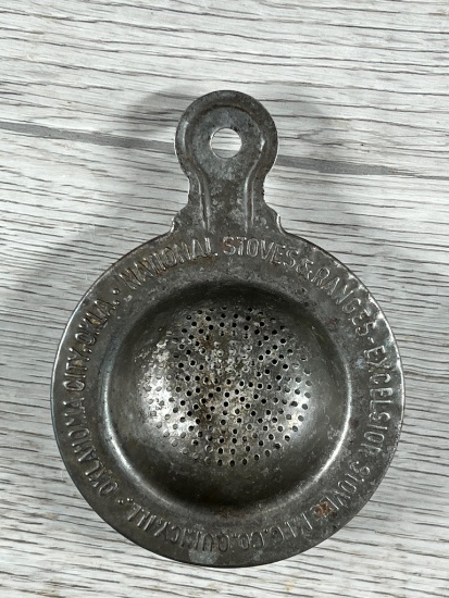 National Stove and Ranges Excelsior Strainer, Oklahoma City