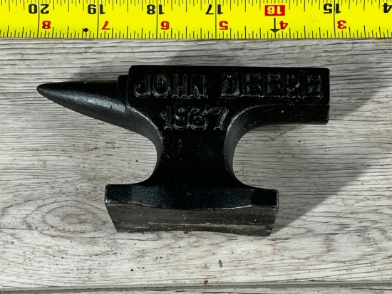 John Deere 1937 Miniature Branded Anvil