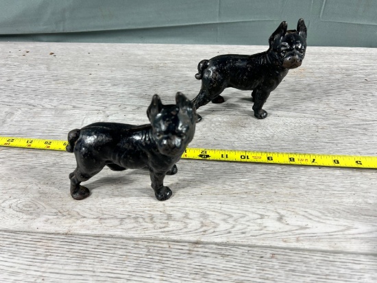 Pair of Cast Iron Dogs