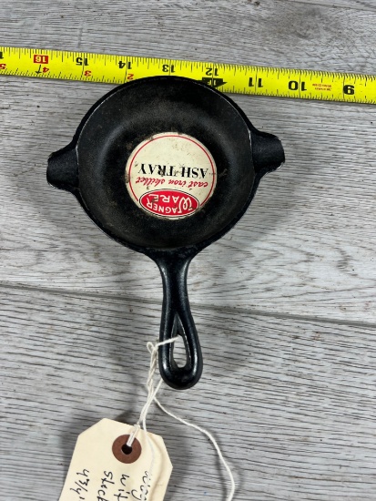 Wagner Ware Cast Iron Ashtray w/ original sticker