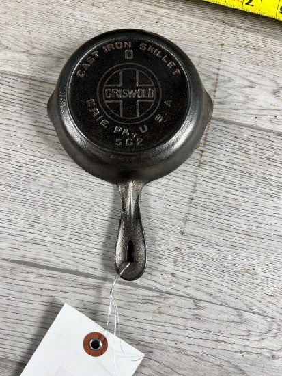 Griswold no. 0 Cast Iron Skillet