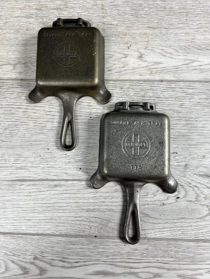 2- Griswold Square Ashtrays