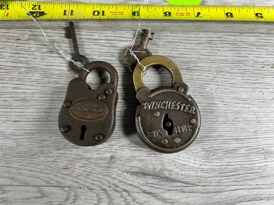 2- Winchester branded padlocks w/ keys