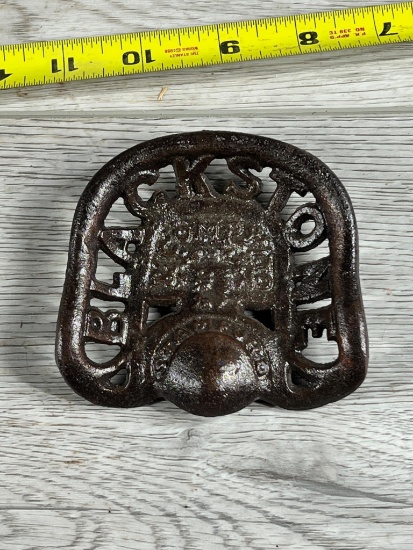 Miniature Blackstone Cast Iron Tractor Seat