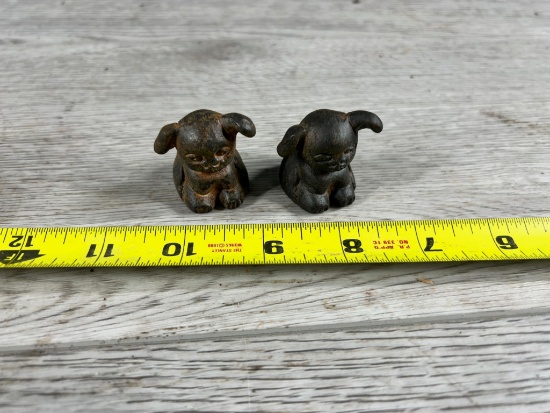 2- Cast Iron Pups marked Griswold