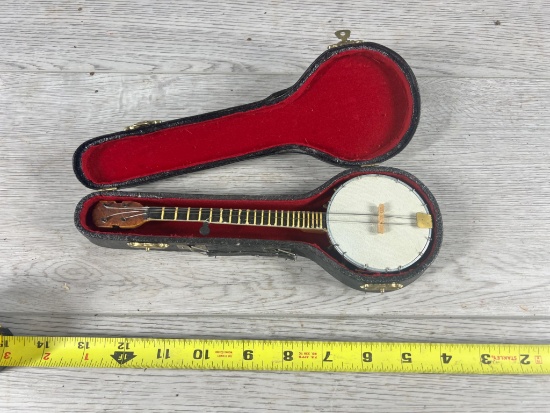 Miniature Banjo w/ case