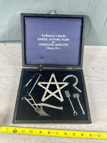 The Whitehead & Hoaf Badges, Buttons, Flags and Advertising Novelties sample set, Newark NJ