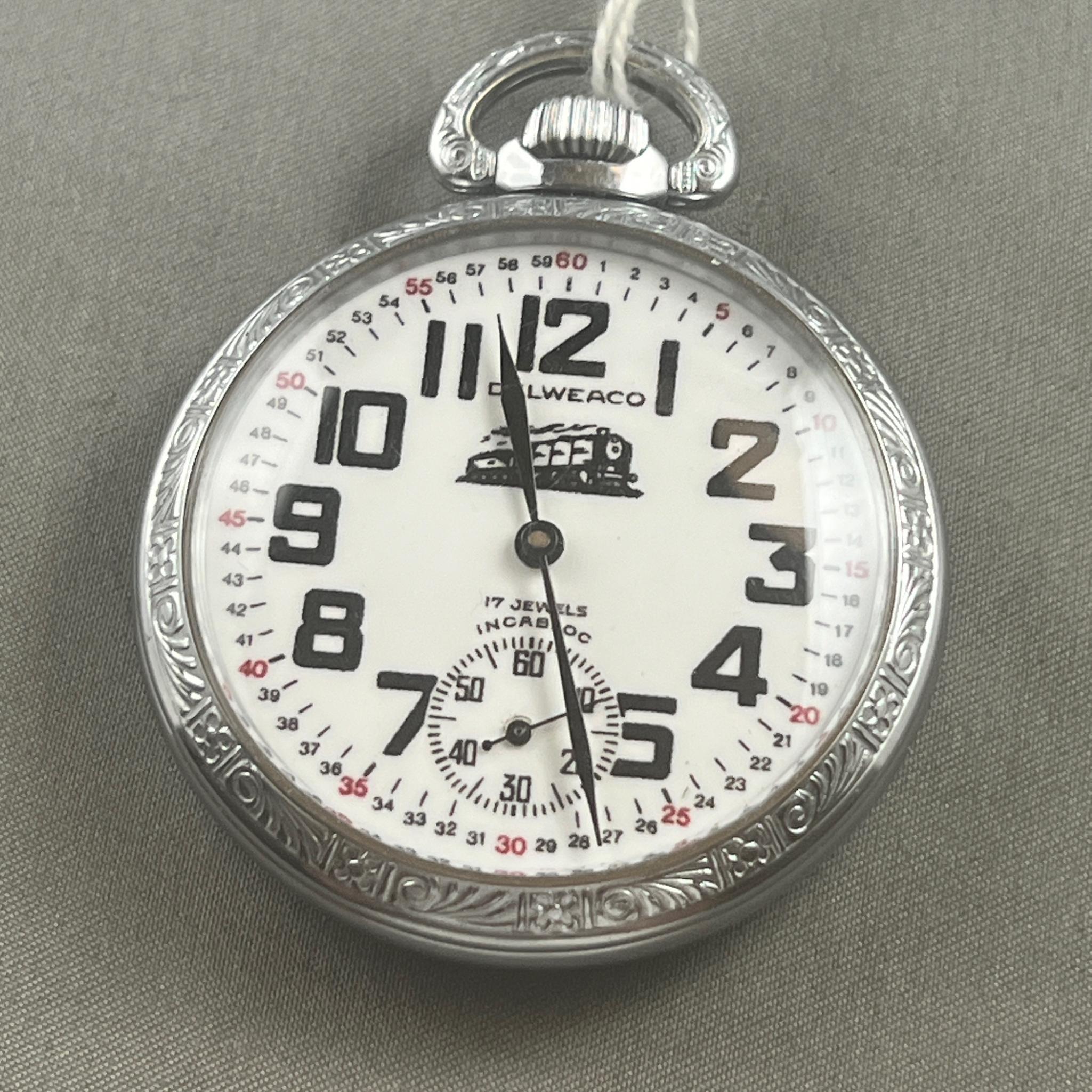 Delweaco No. 6431 17 Jewel Pocket Watch, runs | Proxibid
