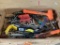 Box Lot, Tools , Mallet, Vise Grips, Nail Puller, Tin Snips, Needle Nose Pliers