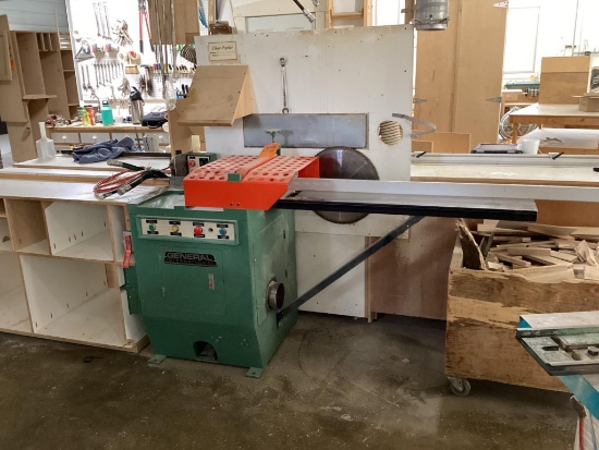 General 18" Upcut Saw with Extension Table And Flip Stop Fence, Hydraulic Powered