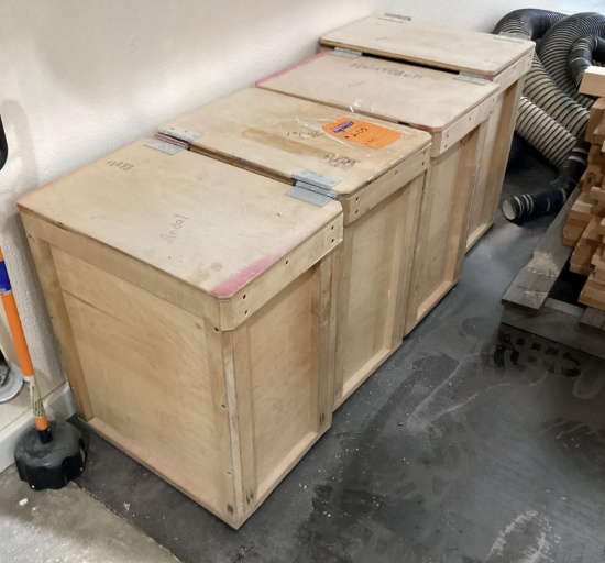 4 Wooden Storage Boxes