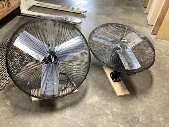 2 - 30" Comfort Zone Fans, 120 Volt