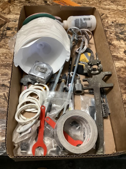 Box Lot, Finish Shop Supplies, Barrel Wrench, Filters