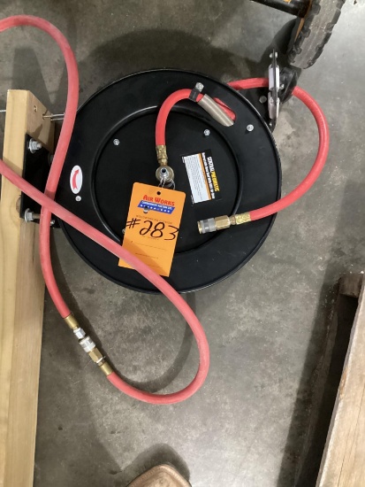 Central Pneumatic Retractable Hose Reel with 50' Air Hose