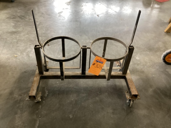 Double 5 Gallon Bucket Dumping Cart