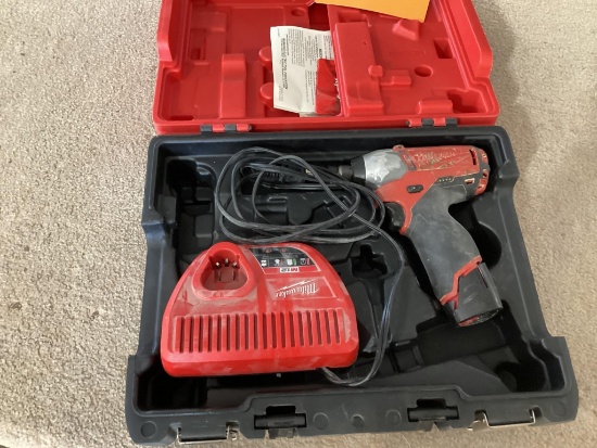 Box Lot, Milwaukee M12 Impact Driver with Charger and Battery